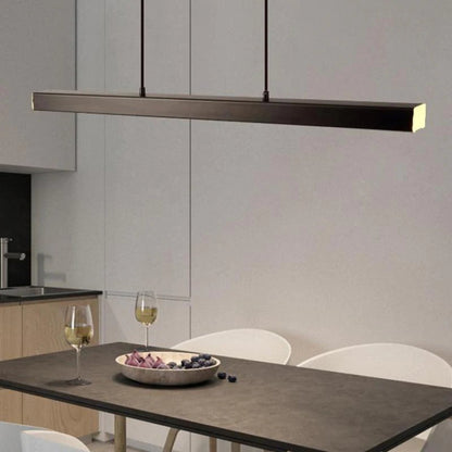 Simple Linear Pendant Light Modern Adjustable Ceiling Lamp