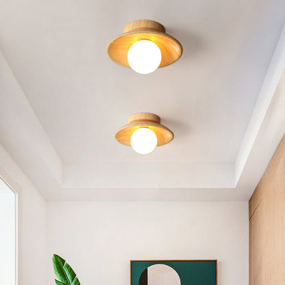 Rustic Wood Pendant Ceiling Light - Halri