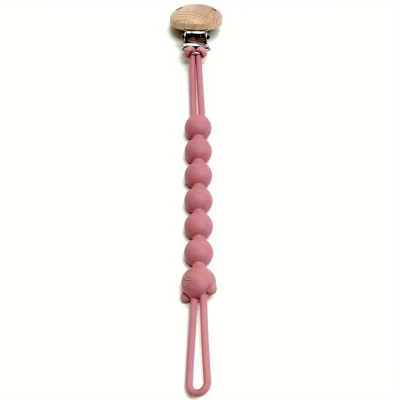 Soft Bear Baby Pacifier Clip Chain