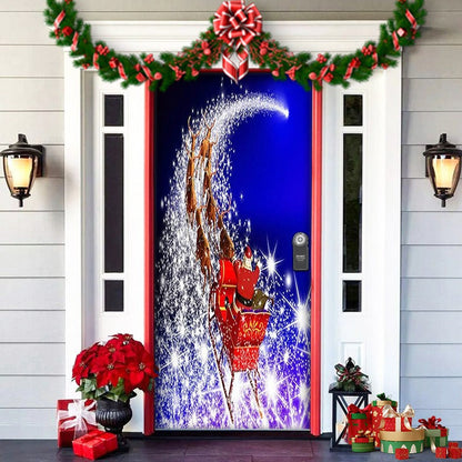 Spooky Christmas Yard Decor Elves Door Wrap
