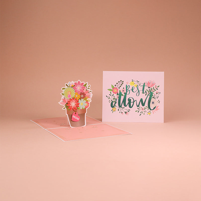 Beautiful 3D Flower Pop Up Card for Mom