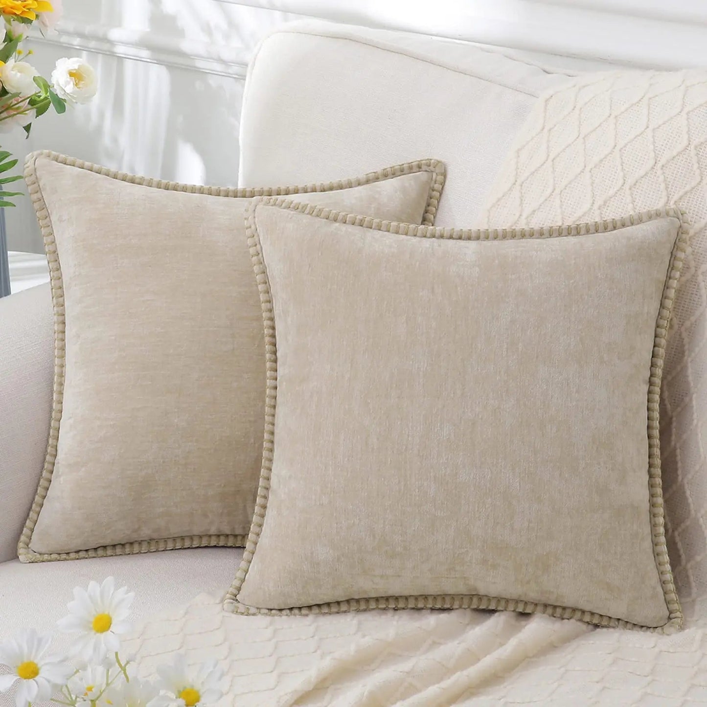 Plush Fleece Velvet Pillow Cover