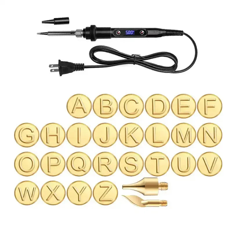 Copper DIY Stamping Kit for Wood and Leather Crafting - Halri
