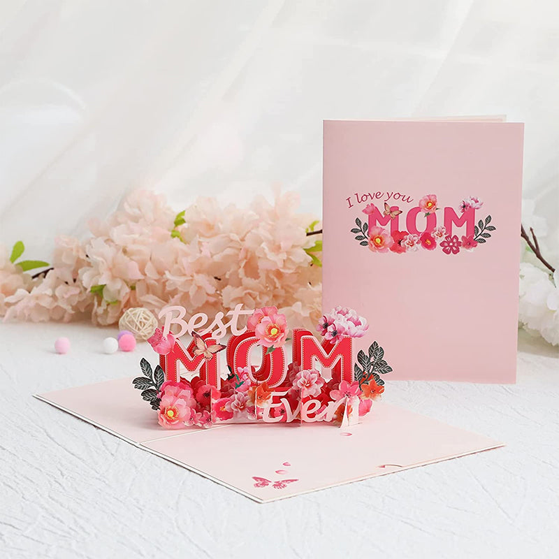 Beautiful 3D Flower Pop Up Card for Mom