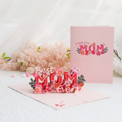 Beautiful 3D Flower Pop Up Card for Mom