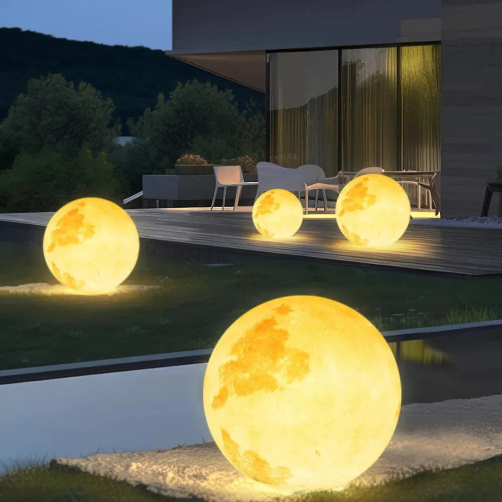 Solar Powered Outdoor Moon Lamp - Halri