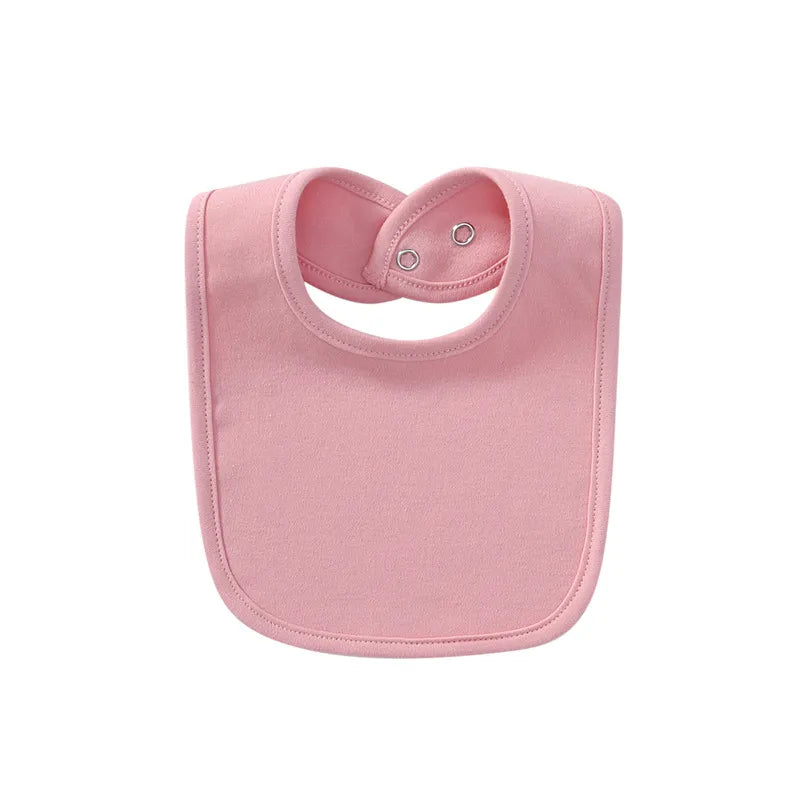 Comfortable Cotton Baby Bib with Easy Snap Closure