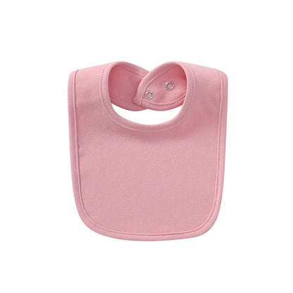 Comfortable Cotton Baby Bib with Easy Snap Closure
