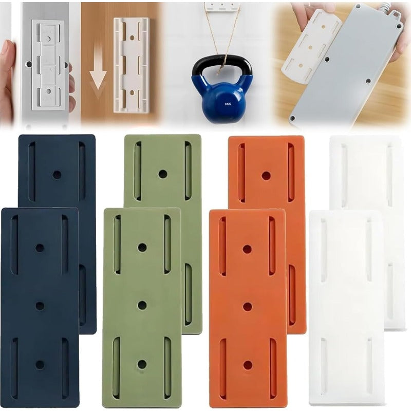 Easy Mount Power Strip Holder with Sliding Track