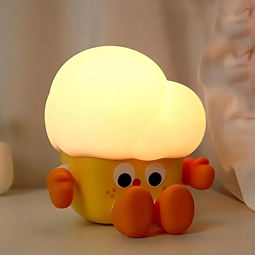 Fun Kids Nightlight - Colorful Silicone Lamp with Rechargeable Battery