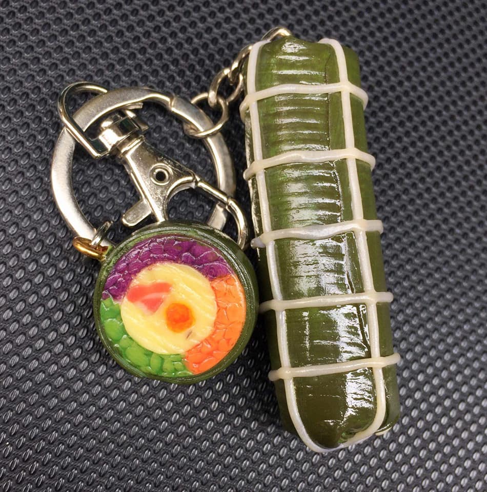 Traditional Vietnamese Rice Cake Keychain - Halri