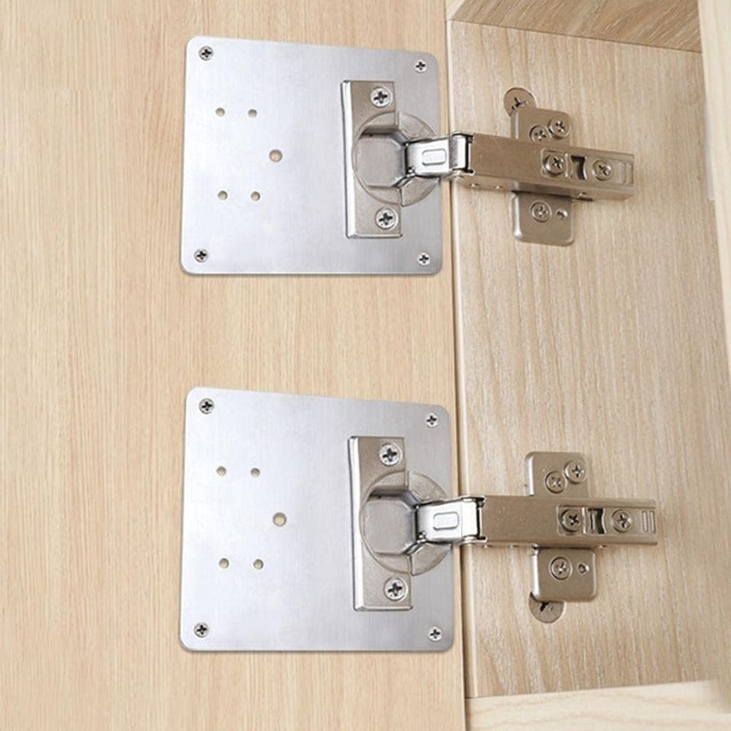 Easy Fix Cabinet Hinge Repair Kit Stainless Steel - Halri