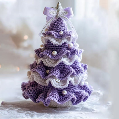Beautiful Crocheted Mini Christmas Trees