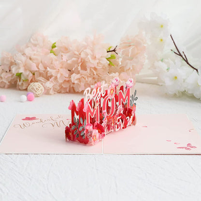 Beautiful 3D Flower Pop Up Card for Mom