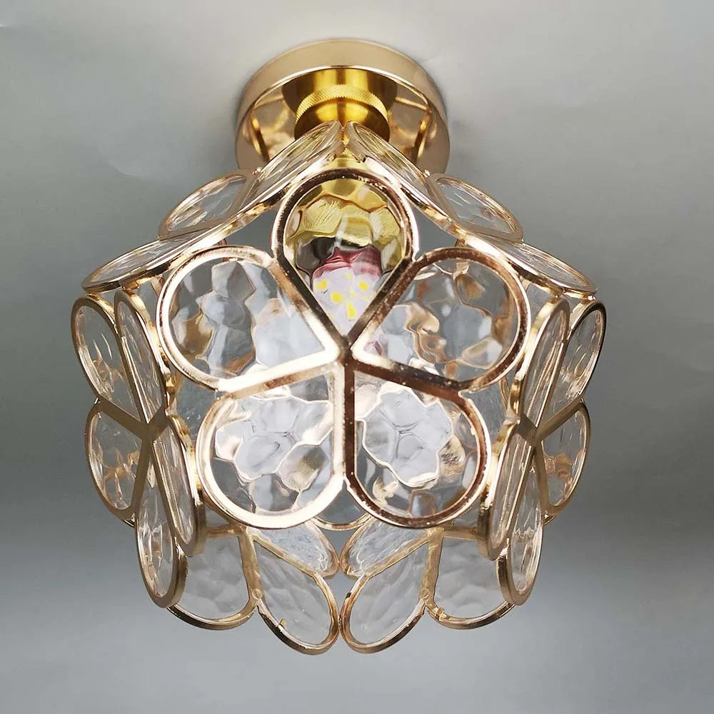 Elegant Glass Floral Pendant Light