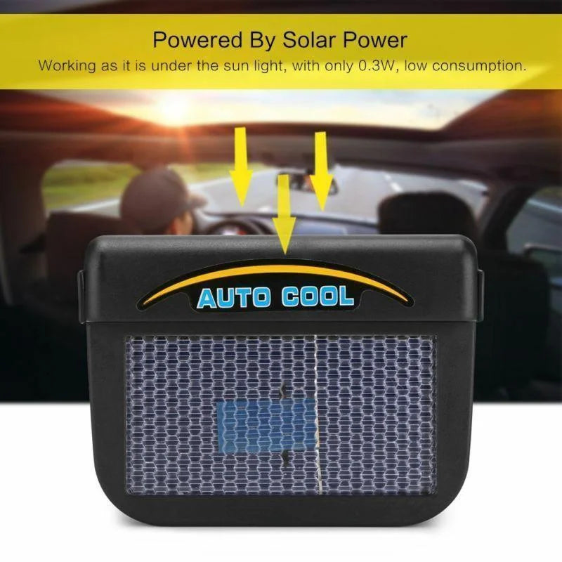 Portable Auto Sun Powered Window Vent Fan