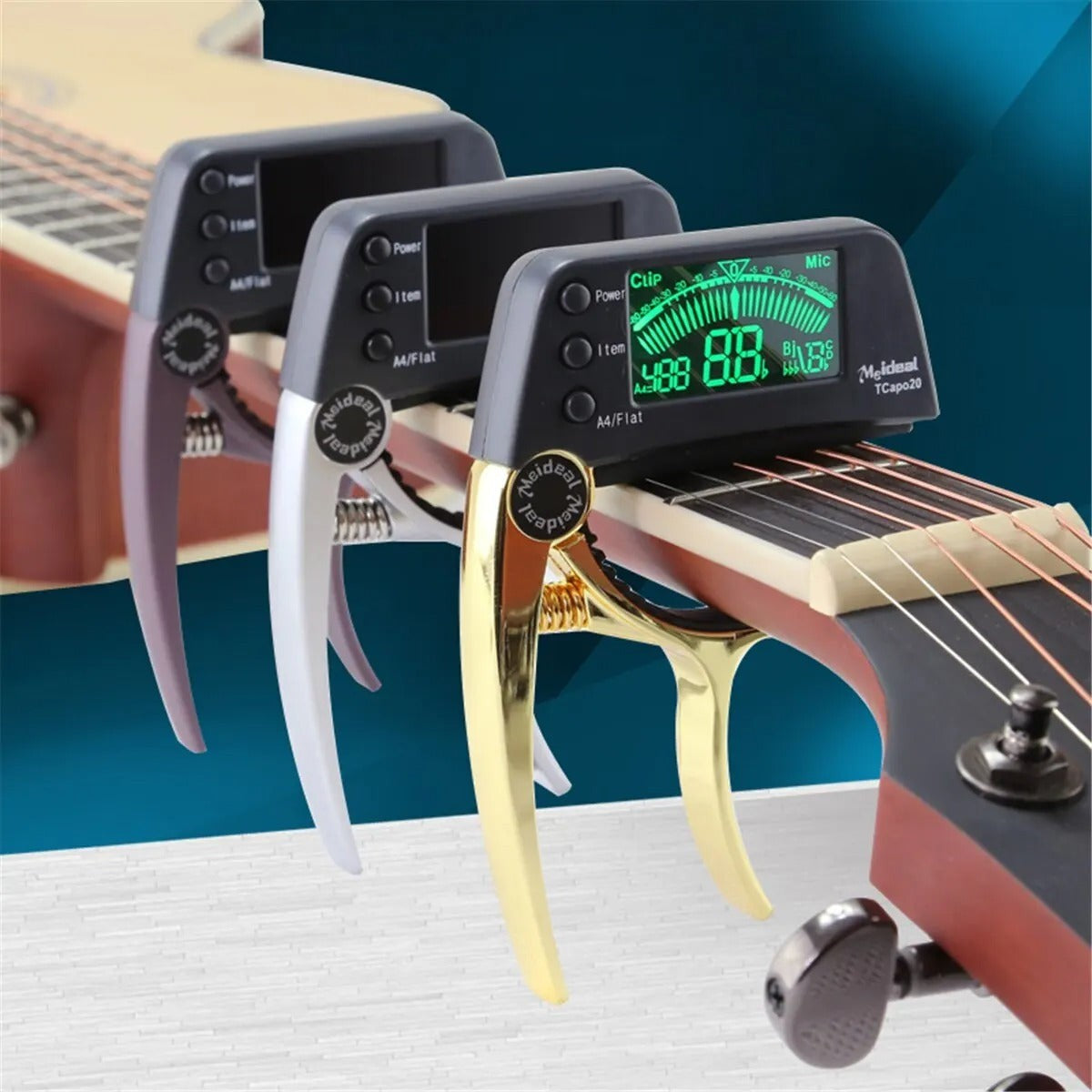 Digital Guitar Capo Tuner with LED Screen for Musicians - Halri