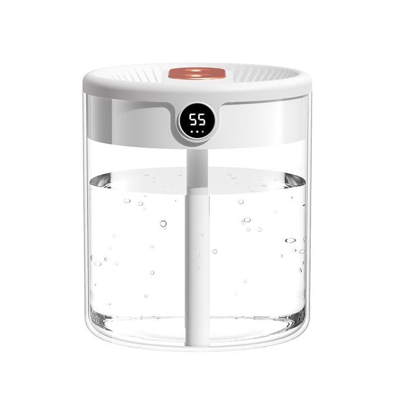 2L Dual Mist Cool Mist Humidifier for Bedroom with Digital Display – USB Air Humidifier for Home and Office 0
