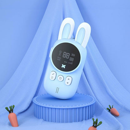 2PCS Cute Cartoon Walkie Talkie Toy with LCD Display and Hands-Free VOX Function, Safe for Ages 6+