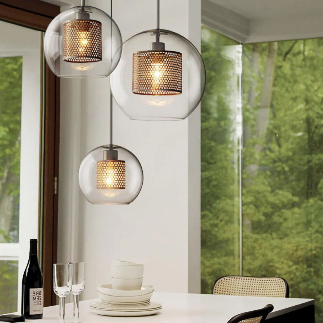 Elegant Glass Pendant Light for Dining Area - Halri