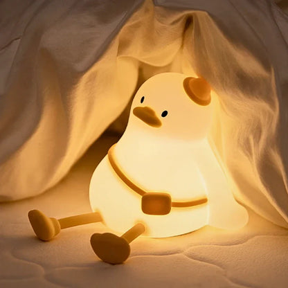 Fun Kids Nightlight - Colorful Silicone Lamp with Rechargeable Battery