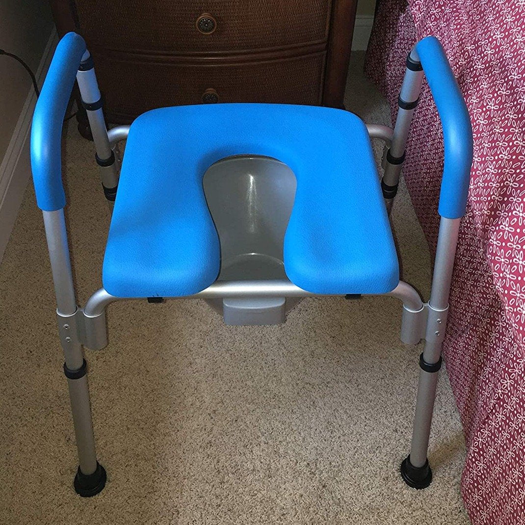 Comfortable Elevated Toilet Seat Riser With Support Arms
