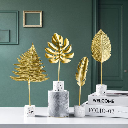 Luxury Gold Leaf Christmas Decorations - Halri