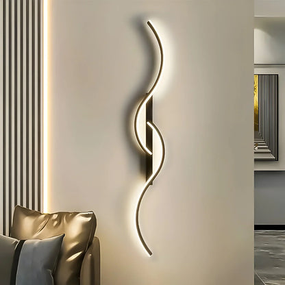 Contemporary Rounded LED Wall Lamp