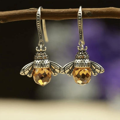 Colorful Honey Bee Drop Earrings - Halri