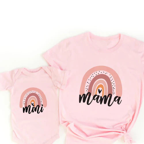 Colorful Mommy & Me Rainbow Tee Set - Halri