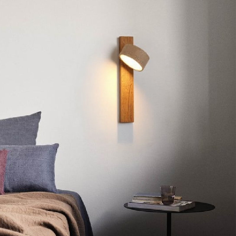 Off-White Travertine Wall Lamp