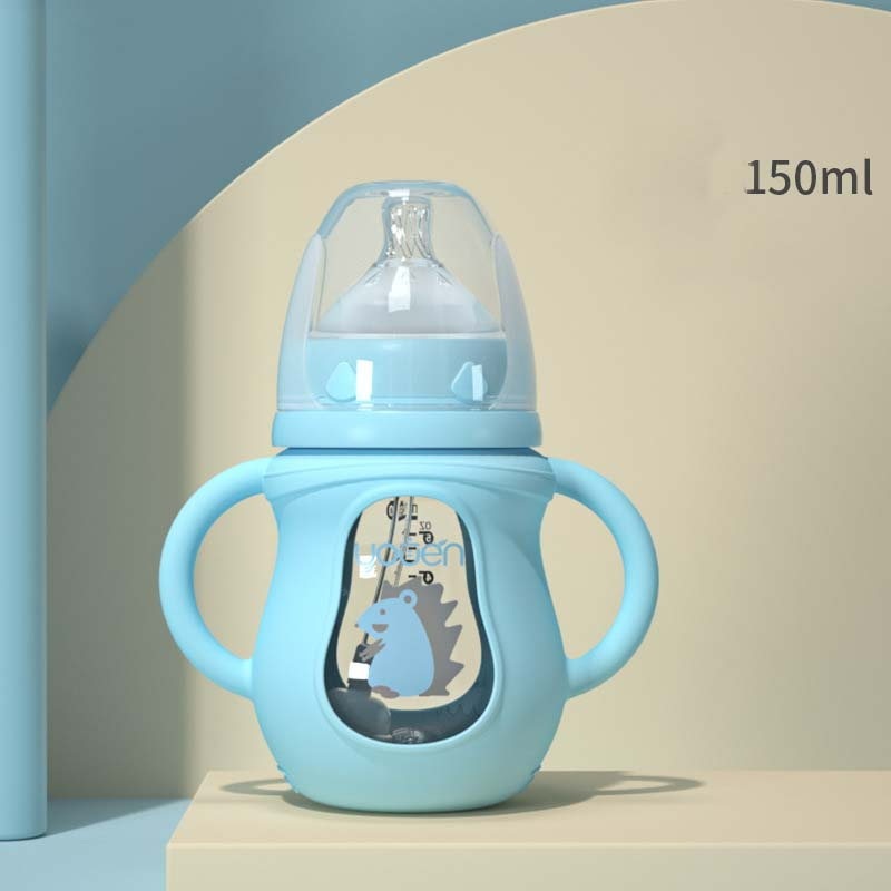 Soft Grip Baby Bottle with Silicone Teat & Fun Designs - Halri