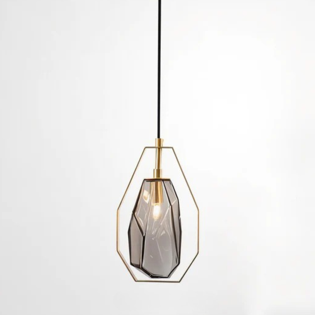 Simple Glass Drop Pendant Light