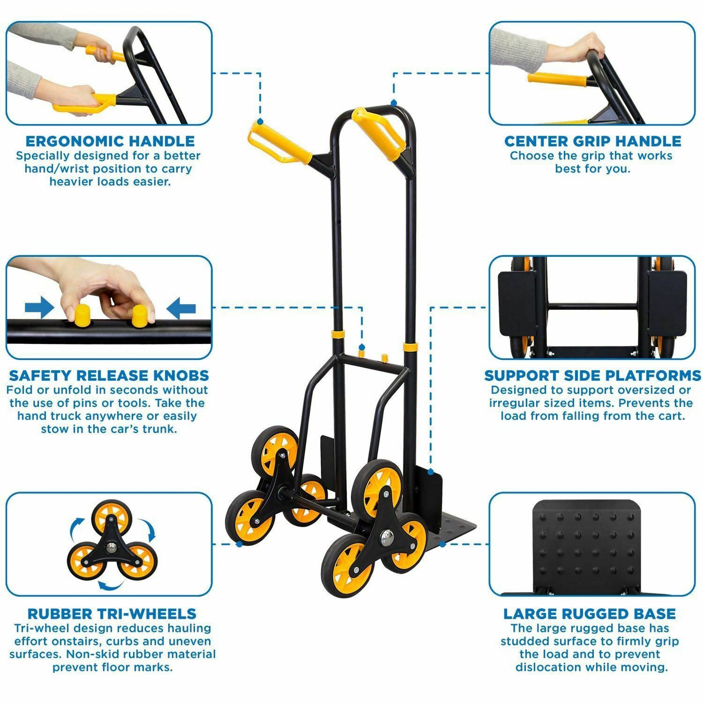 Strong Folding Stair Climber Hand Truck Cart