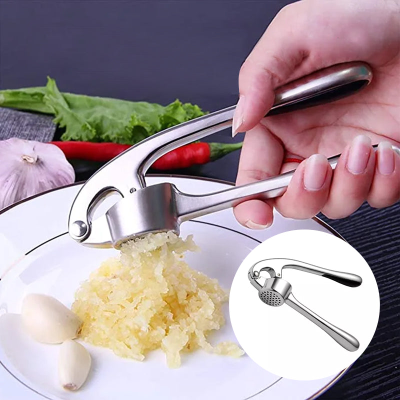 Easy Clean Stainless Garlic Crusher - Halri