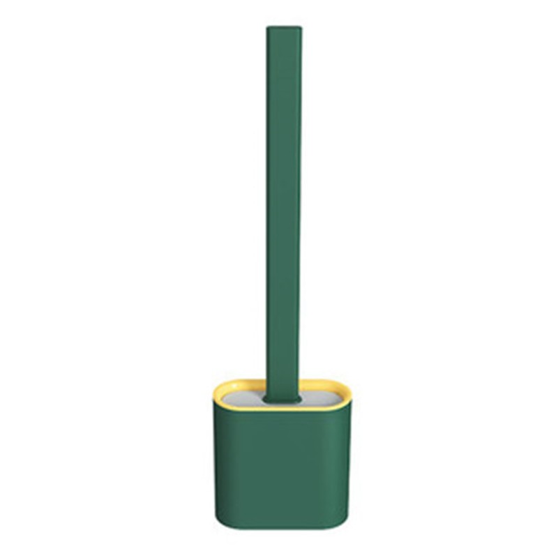 Soft Grip Toilet Brush Set with Long Handle and Holder - Halri