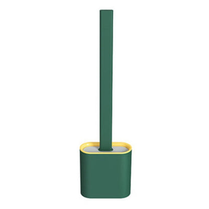 Soft Grip Toilet Brush Set with Long Handle and Holder - Halri