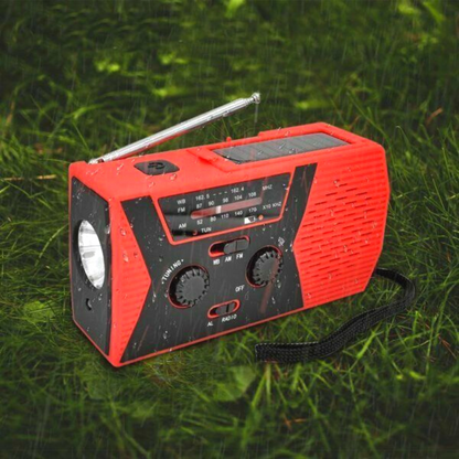 Portable Solar Hand Crank Weather Radio Charger