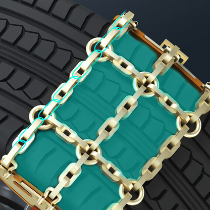Premium Snow Tire Chains for Trucks and SUVs 8 Piece Set