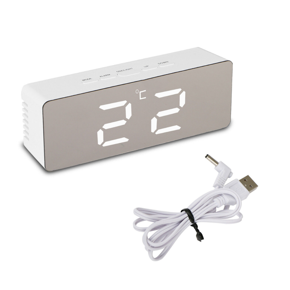 Sleek Modern LED Digital Desk Clock