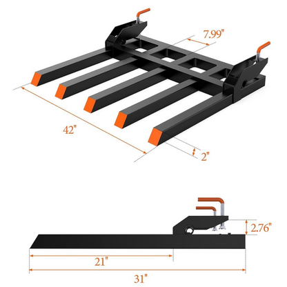 Strong Skid Steer Fork Lift Attachment