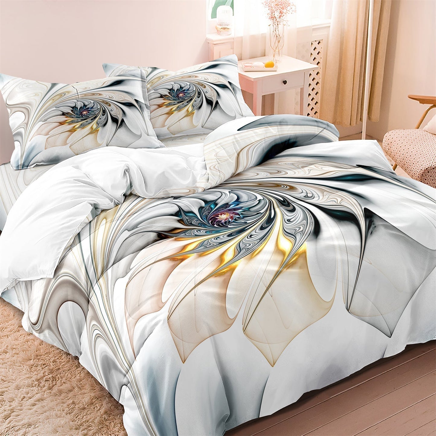 Cozy Plush Duvet Cover Set for Colorful Bedding