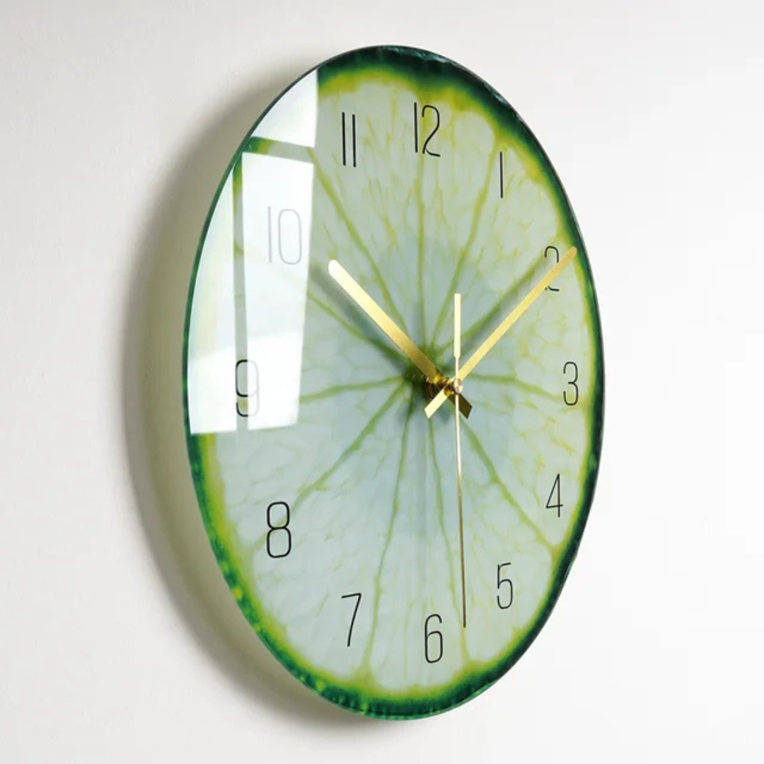 Big Round Glass Wall Clock with Classic Style