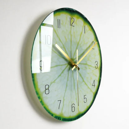 Big Round Glass Wall Clock with Classic Style
