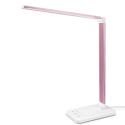 Compact LED Desk Light with USB Port and 5 Modes