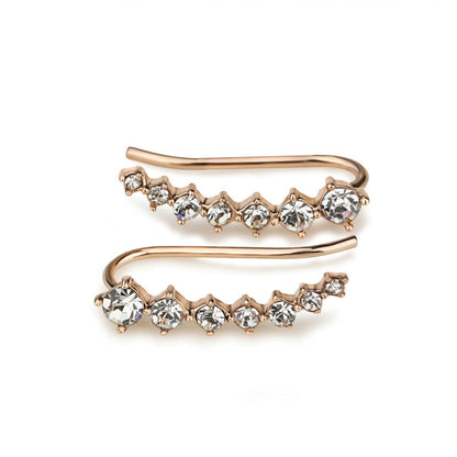 Luxurious Diamond Solitaire Stud Earrings - Halri