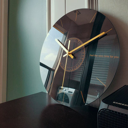 Stylish Glass Wall Clock – Modern Home Decor - Halri