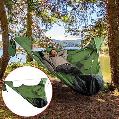 Compact Lightweight Camping Hammock with Bug Net - Halri