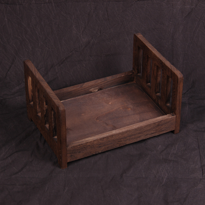Rustic Wooden Baby Photo Bed Prop - Halri