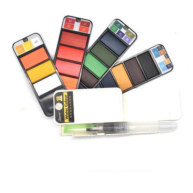 Compact Travel Watercolor Painting Sets - Halri